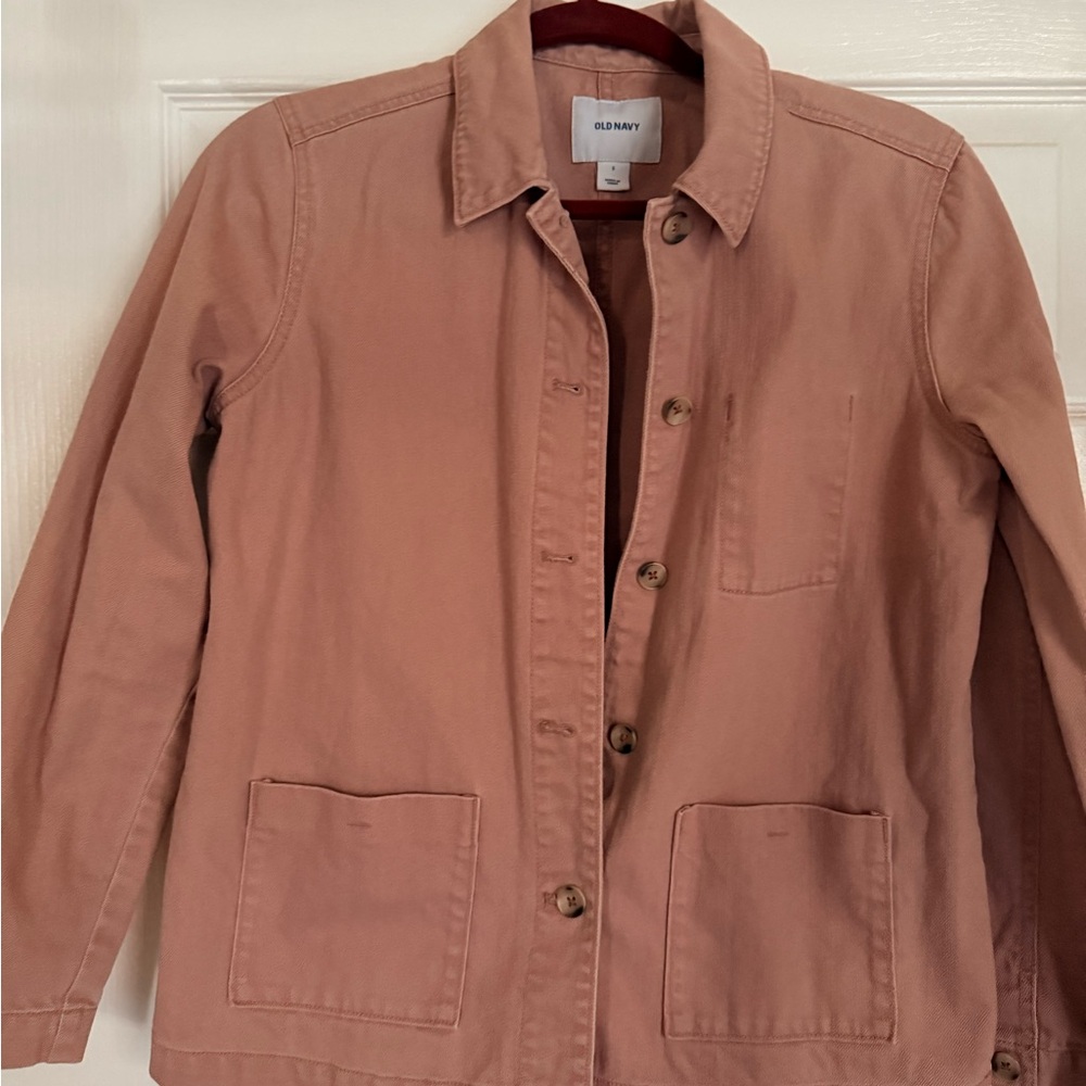 Old Navy Women's Utility Jacket in Dusty Pink